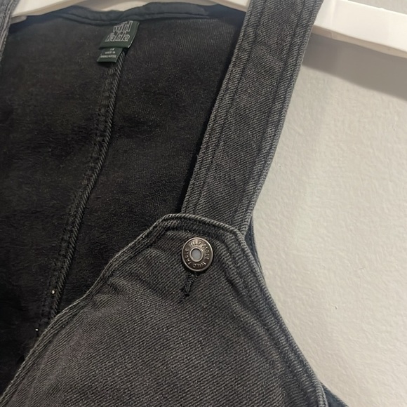Wild Fable Women's Cropped Denim Black Vest XS - Picture 8 of 10